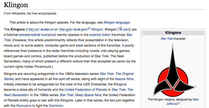 klingon-wiki-entry